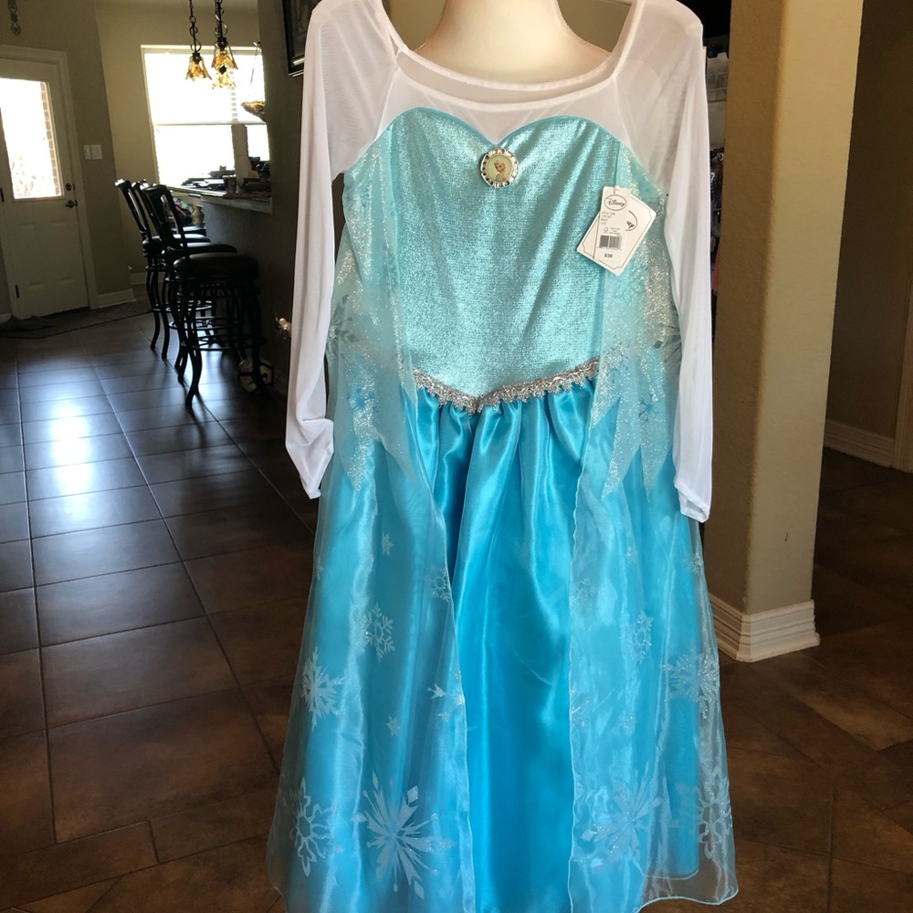NWT Disney Frozen Elsa Costume-Size Large 10